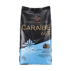 Μαύρη Σοκολάτα Caraibe 66% (Beans) 3Kg - Valrhona