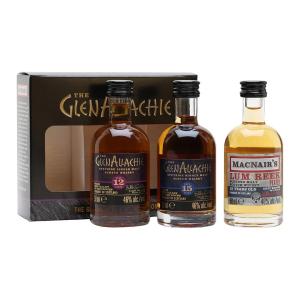 GlenAllachie Miniature Gift Set 3x50ml | Single and Blended Malt Scotch Whisky | GlenAllachie