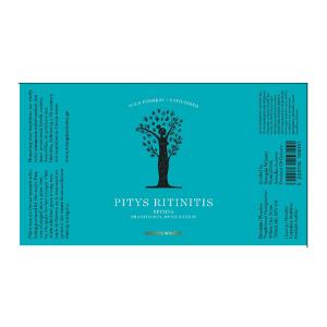 Troupis Pytis Ritinitis Wild Ferment | Retsina White Wine Assyrtiko (NV) 750ml | Troupis Winery