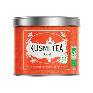 Boost 100g | Organic Blend of Mate and  Green Tea Flavored with Spices | Kusmi Tea