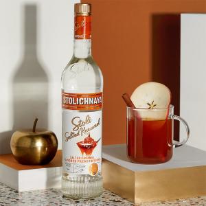 Stolichnaya Salted Karamel Vodka 700ml | Premium Flavoured Vodka | Stolichnaya