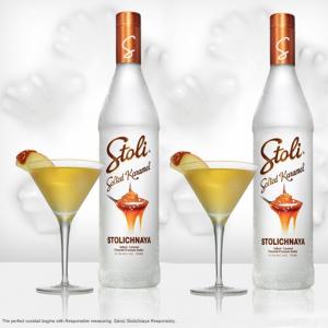 Stolichnaya Salted Karamel Vodka 700ml | Premium Flavoured Vodka | Stolichnaya