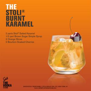 Stolichnaya Salted Karamel Vodka 700ml | Premium Flavoured Vodka | Stolichnaya