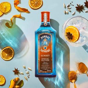 Bombay Sapphire Sunset Gin 700ml | London Dry Gin | Bombay