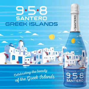 Santero 958 Greek Islands | Λευκός Αφρώδης Ξηρός 750ml | Santero