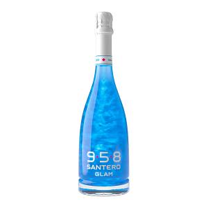 Santero 958 Glam Blue | Sparkling Semi-Sweet Blue Wine Moscato 750ml | Santero
