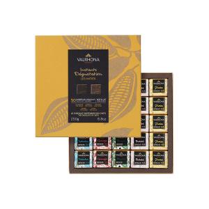 Coffret Decouverte 50 Carres Noir & Lait 250g | Κουτί Δώρου με 50 Σοκολατάκια Grand Cru | Valrhona