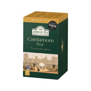 Ahmad Tea Cardamom Tea 20 Teabags 40g | Blend of Black Tea and Cardamom | Ahmad Tea