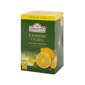 Ahmad Tea Lemon Vitality Green Tea 20 Teabags 40g | Ahmad Tea
