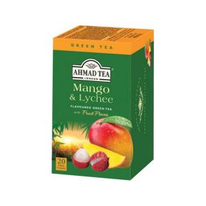 Ahmad Tea Mango and Lychee Green Tea 20 Teabags 40g | Ahmad Tea