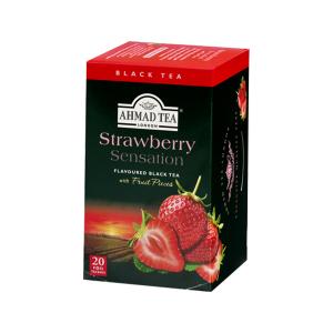 Ahmad Tea Strawberry Sensation Fruit Black Tea 20 Teabags 40g | Ahmad Tea