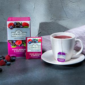 Ahmad Tea Mixed Berries and Hibiscus Infusion 20 Teabags 40g | Ahmad Tea