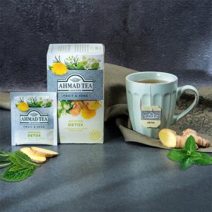 Ahmad Tea Detox Fruit and Herbal Infusion 20 Φακελάκια 40g | Μείγμα Βοτάνων για Αποτοξίνωση | Ahmad Tea