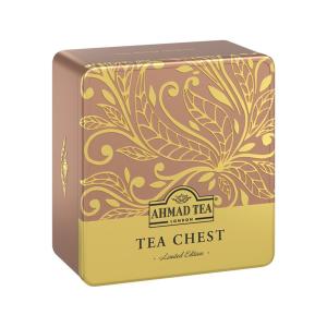 Ahmad Tea Chest (4x10) 40 Teabags 80g | Four Flavours of Black and Green Teas | Ahmad Tea