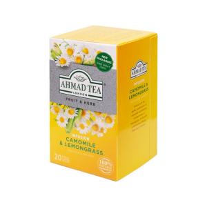 Ahmad Tea Camomile and Lemongrass Infusion 20 Teabags 30g | Ahmad Tea