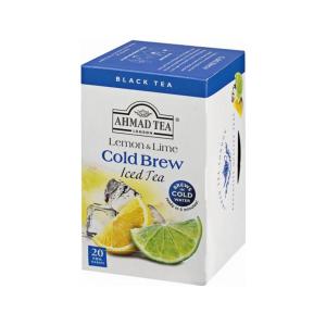 Ahmad Tea Lemon and Lime Cold Brew Iced Tea 20 Teabags 42g | Ahmad Tea