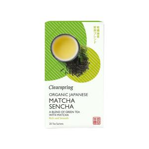 Organic Matcha Sencha Tea 20 Teabags 36g | Clearspring