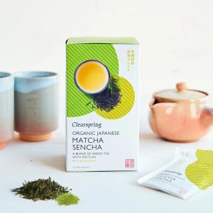 Organic Matcha Sencha Tea 20 Teabags 36g | Clearspring